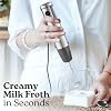 Zulay Kitchen 4-in-1 Immersion Blender 800W Hand Blender Set with Whisk, Milk Frother & 600ml Cup, 12-Speed Stick Blender with Turbo Mode for Soups, Smoothies, Sauces, Purees & Baby Food (Gray)