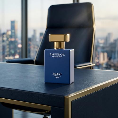 Image of Arabian Aroma Emperor Eau de Parfum, Fresh Citrus, Lavender & Tonka Bean Long Lasting Luxury Perfume, 50ml.