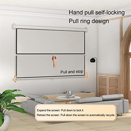 Pantalla de Proyección Manual para Montar en Pared 60" 4:3 miniatura 2