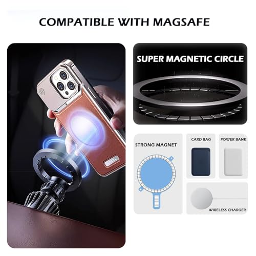 Coque iPhone 16 Pro Max en cuir luxe sans cadre gris élégant - 7