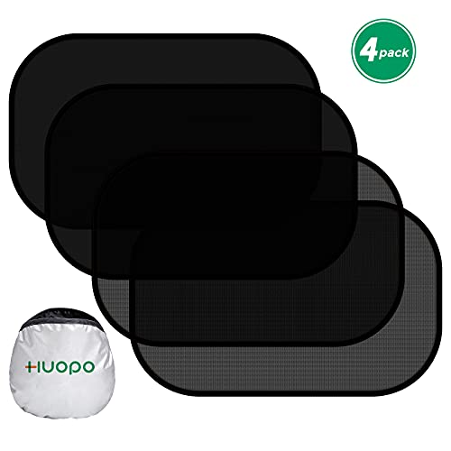 Car Sun Shades for Side Window Car Interior Sun Protection Cling Shade 21''x14'' for Baby Blocks Over 98% of Harmful UV Rays, Protect Child from Sun Glare and Heat