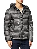 nylon basico lucido Blauer Giubbini Corti Imbottito Piuma Giacchetto, 924NI Grigio Ombra INT. Blu Notte Intenso, XL Uomo