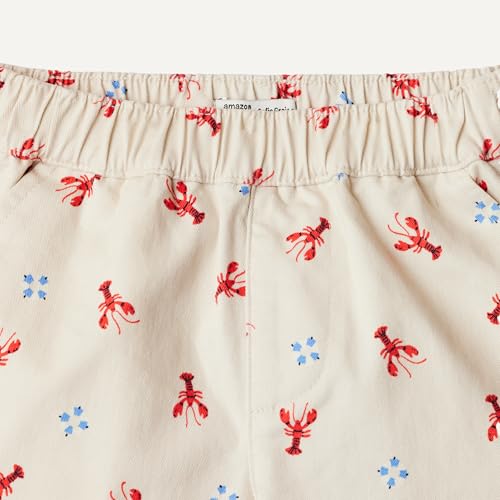 Image of Amazon Essentials x Sofia Grainge Unisex Babies, Toddlers and Kids' Pull-on Cotton Twill Shorts