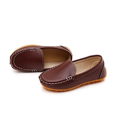 Image of RVROVIC Kids Girls Boys Slip-on Loafers Oxford PU Leather Flats Shoes(Toddler /Little Kid)