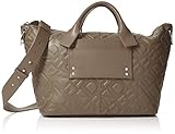 Reißverschluss Liebeskind Berlin Damen Satchell Logo Henkeltasche Braun (Cold Grey)