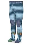 Sterntaler Kleinkind Jungen Traktor Strumpfhose meliert - Babystrumpfhose - mit Traktor Motiv und Anti Rutsch Noppen - tintenblau, 92