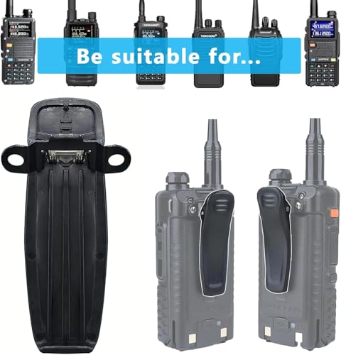 TIDRADIO Belt Clip for TD-H9, TD-H3,TD-H8,TD-H3 Plus,TD-G100,BF-5RM(AR-5RM), BF-F8HP Pro, UV-5G Plus, GM-5RH, BF-UV5RH Pro, BF-UV5RM PRO, RETEVIS H-777 BF-666S, BF-777S,BF-888S Hot Radio Two Way Radio - image 2