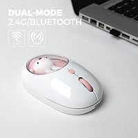 MiPow x Miffy Bluetooth Wireless Maus, kleine tragbare Maus, geeignet für Laptops, Tablets usw., Tracking reibungslos, kompatibel mit PC und Mac, Windows und macOS,Pink - Ostern Geschenke – Ansicht 3