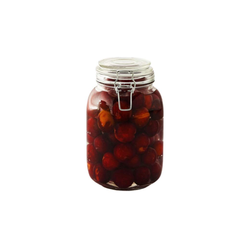 Tarros de té Botes de almacenamiento de vidrio transparente Botes de cocina y tarros de conservas con cierre hermético, cierre y gatillo hermético, tapas de vidrio transparente tarros de