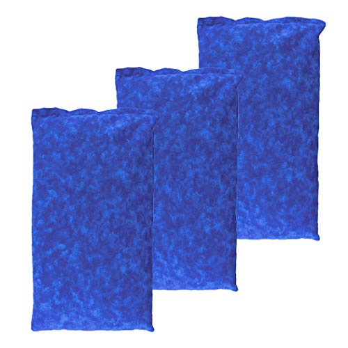 Nature Creation Set of 3 Microwave Heating Pads | Portable Heating Pascks for Cramps, Arthritis, Joints Pain, Soring Muscles & Aching Feet | Reusable Hot Pack for Pain & Stres Relief (Blue Marble)