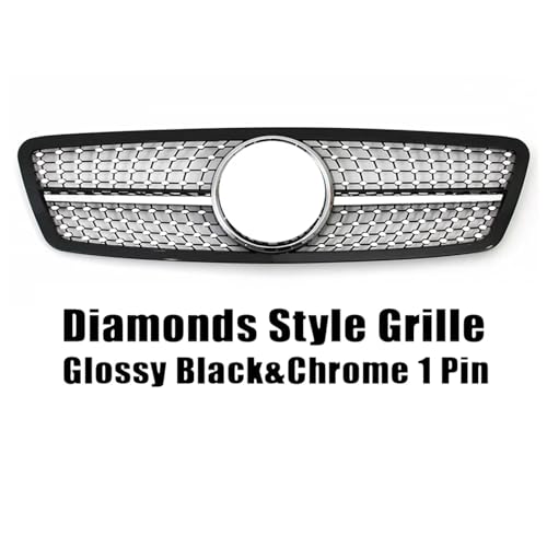 Calandre Supérieure Avant W203 Finition Chrome Élite pour Classe C - 3
