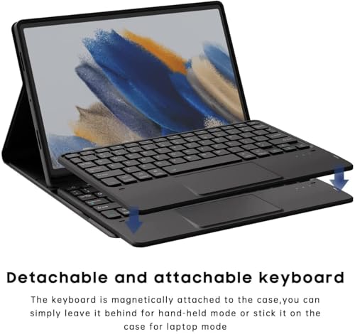 Image of ProElite TouchPad Keyboard case for OnePlus Pad 4 13.2 inch, Magnetic Detachable Wireless Bluetooth TouchPad Keyboard OnePlus Pad 4 13.2 inch (Built-in 7-Colors Backlit), Dark Blue