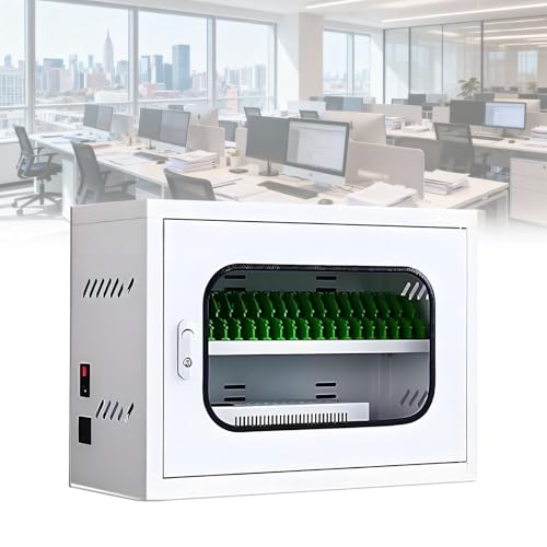 SHUMIAO Portable Cellphone Charging Locker, Phones Organized Cabinet,Lockable Phone Charging Station,Mobile Cabinet with 6 to 60 USB Ports,for School Restaurant Office Church Airport Gym 20Slot