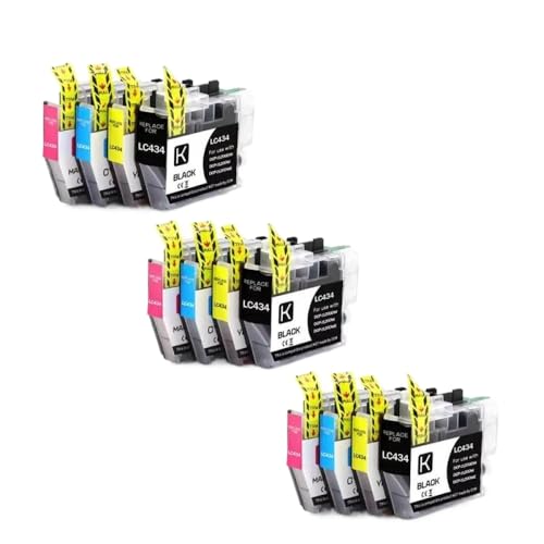 Cartouche d'encre LC434 lot de recharges pour imprimante jet d'encre