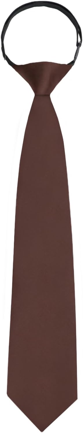 Pre-tied Boys Tie, Solid Color Ties for Boy Adjustable Kids Neckties for School Uniforms Wedding Party Graduation