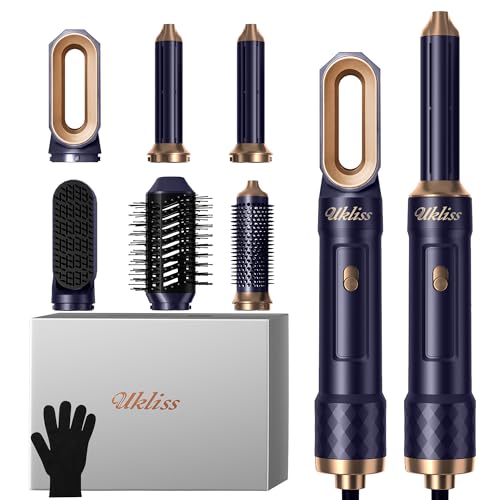 Airstyler 6 en 1 Pro, UKLISS Secador Pelo Profesional con Cepillo Alisador Pelo, Secador Pelo Rizado, Thermal Brush, Cepillo de Aire Caliente, Hair Dryer para Volumen, Doblar, Suavizar, Secar (Azul) Airstyler 6 en 1 Pro, UKLISS Secador Pelo Profesional con Cepillo Alisador Pelo, Secador Pelo Rizado, Thermal Brush, Cepillo de Aire Caliente, Hair Dryer para Volumen, Doblar, Suavizar, Secar (Azul)