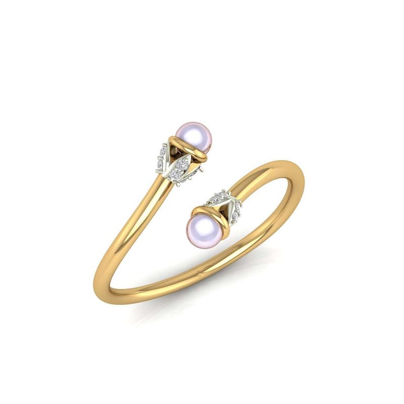 Image of DISHIS 14K /18K Yellow Gold Diamond Ring for Women