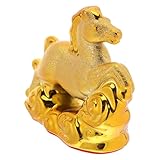 Excelente opción de regalo: ideal para vacaciones u ocasiones especiales, este adorno de caballo transmite bendiciones y fortalece los con familiares y amigos, caballo de porcelana, decoración de caballos