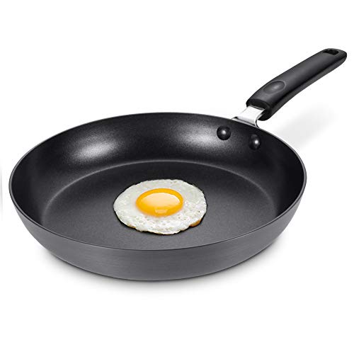 SKY LIGHT Frying Pan Nonstick, 11 Inch Skillet with Heat Resistant Handleï¼ŒHard Anodized Aluminum , 3mm Thickness Omelette Pan No-warp , Dishwasher Safe