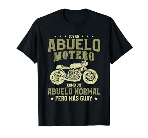 Soy Un Abuelo Motero Motociclismo Divertido Camiseta