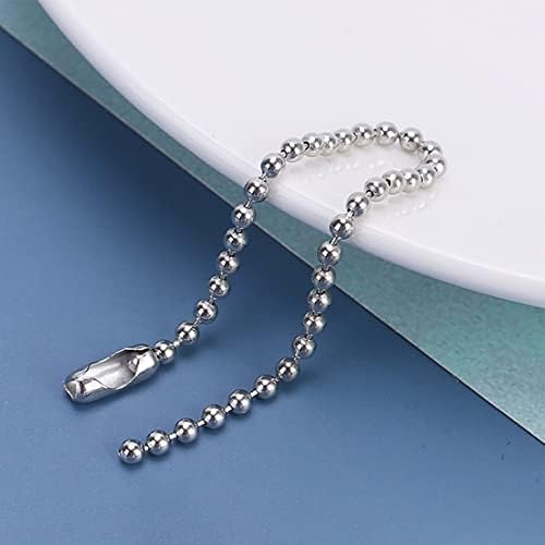 4.5mm Replacement Vertical Roman Roller, 20 Pack Metal Chain Joiners Cord Connectors Blind Ball Chain Cord Connector Clips (Stainless Steel) A3ZYK