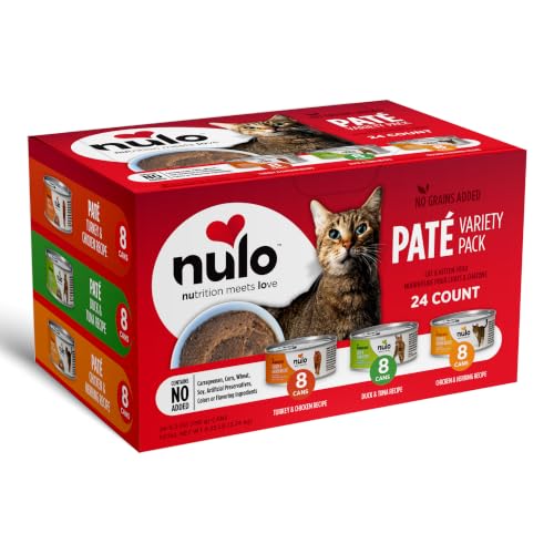 Image of Nulo Variety Flavors Pate Wet Canned Cat Food, 5.5 Ounce (Pack of 24)