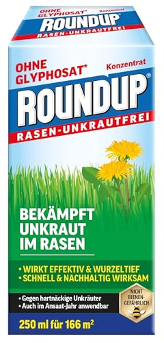 Roundup Rasen-Unkrautfrei Konzentrat, 250 ml für 166 m² -...