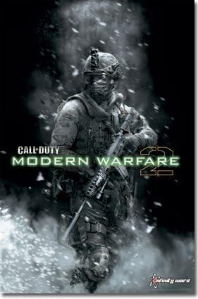 BEYONDTHEWALL Archive Call of Duty Modern Warfare 2 Political War Action Video Game Print (22x34 Unframed Poster)