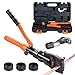 VEVOR Copper Pipe Crimping Tool, Hydraulic Driven Press Tool with 1/2