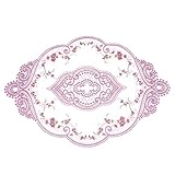 [Large Application] - Les napperons brodés à la main peuvent être utilisés comme napperons de table, sous-plat ornemental, sous-pot de fleurs, sous-verre, repose-couverts, etc. Convient également pour décorer armoire, bureau, boîtes en bois, supports TV, boîtes à bijoux et plus, idéal pour maison, café et banquet, etc.