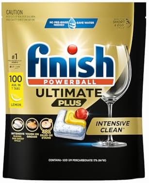 Finish Powerball Ultimate Plus Lemon 100 Count