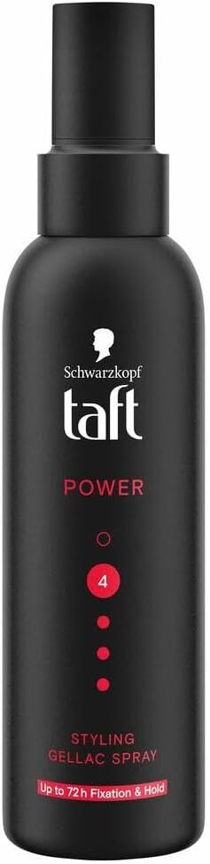 Schwarzkopf Taft Power Styling Gellac Spray Hold 4 Fixatie & Hold, verpakking van 6 stuks, 150 ml