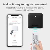 SwitchBot Hub Mini Smart Fernbedienung - IR-Sendersystem, Verbindung zu WLAN, Klimaanlagensteuerung, kompatibel mit Alexa, Google Home, Siri, IFTTT (Schwarz) – Ansicht 2