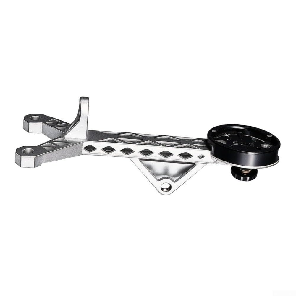 Supporto Ciclocomputer in Ultraleggero 110mm Supporto Ciclocomputer | Lega TC4 aerospaziale, resistenza urti, smorza vibrazioni, finitura opaca, ideale gare