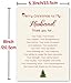 BENNLOOS Romantic Husband Christmas Thank You Card from Wife, Merry Christmas Card for Husband, Happy Holiday Card for Men