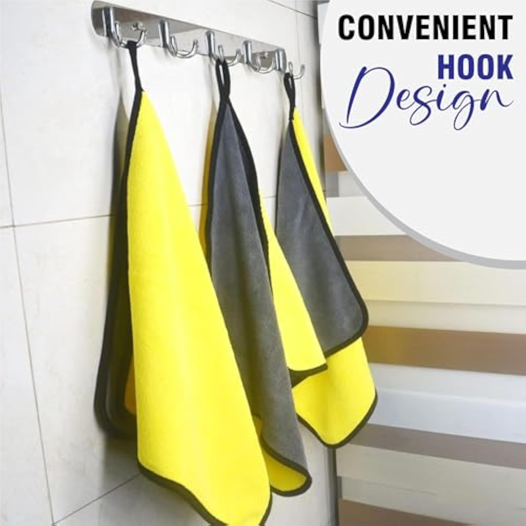Multipurpose Microfiber Cleaning Towel Cloth for Home & Gym Use