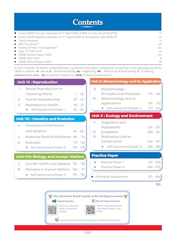 Image of Oswaal CBSE Class 12 Biology Question Bank | Chapter & Topic-wise Solved Papers (2017-2026) | Based on Syllabus (April 2026) | Includes 2026 ... [Apr 09, 2026] Oswaal Editorial Board