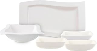 Villeroy & Boch New Wave 5-Piece Serving Set, White