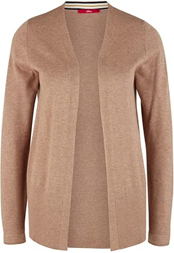 Preisvergleich Produktbild s.Oliver Damen Strickjacke beigemeliert 34 (XS)