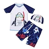 Ensemble de maillot de bain garçon, confort et style pour la baignade:Cet ensemble de maillot de bain pour garçon est composé d’un haut et d’un short de bain assortis, idéal pour les séances de natation en piscine, les journées à la plage ou les vacances d’été.