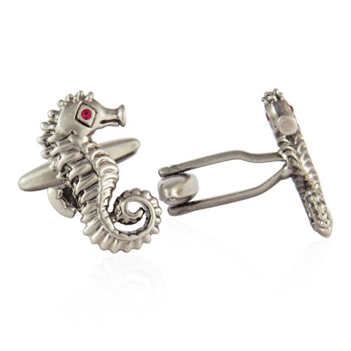 Beach Cuff Links Seahorse Cufflinks Love Ocean Animal Fish With Travel Presentation Gift Box #TOP1