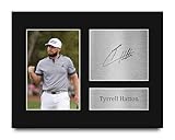 HWC Trading Tyrrell Hatton Gifts Printed Signed Autograph Picture for Golf Memorabilia Fans - US Letter Size