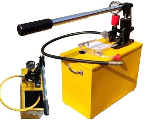 Hydrostatic Pressure Test Pump for Pipeline Pressure Testing, 1.6 MPa to 40 MPa, Includes Pressure Gauge for Water Pipe Leakage Detection