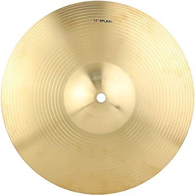 IRIN 12-Inch Drum Cymbals, Brass Ride Drum Cymbal Pack,Easy Maintain Cymbals for Drum Set Musical Instrument Accessory Golden