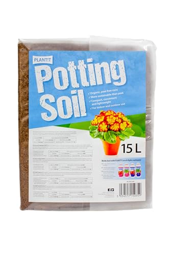 PLANT!T Potting Soil - 15L- Compressed Coir Block