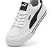 PUMA Mens Court Classic Vulc Sneaker, Mens White Mens Black, 11