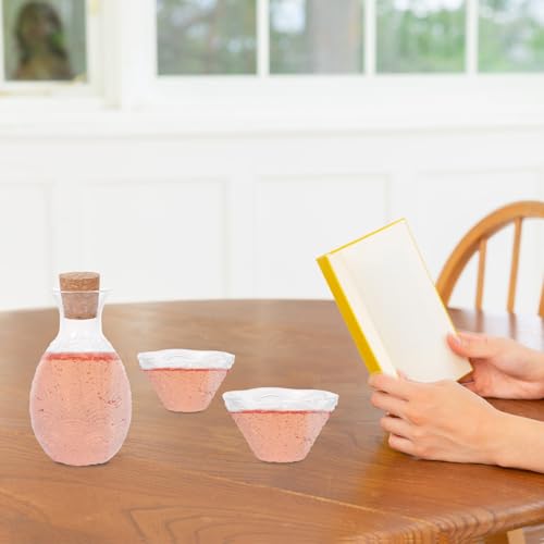 Juego de jarra de sake de vidrio estilo japonés para mesa 7