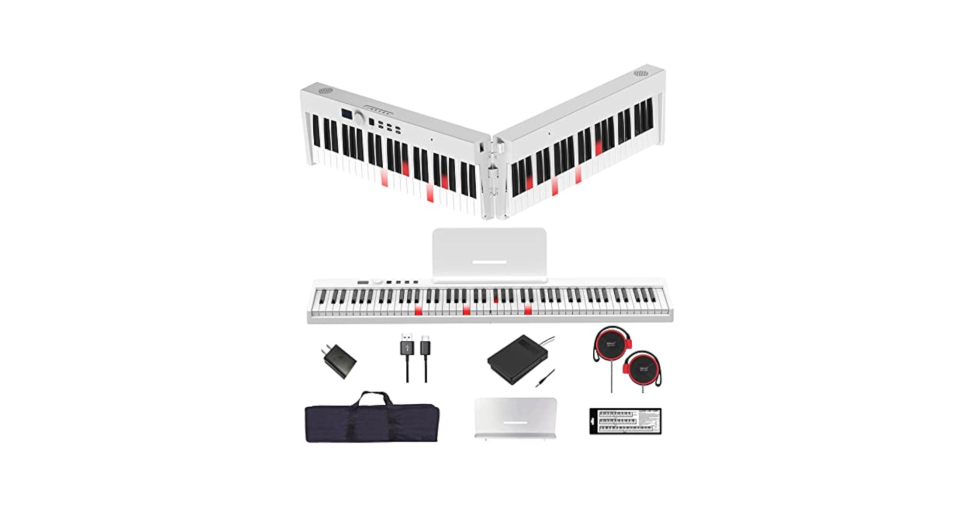 TOMOI 88鍵電子ピアノ TP88-F2L ホワイト Amazon | トモイ TOMOI 電子ピアノ 88鍵盤 コンパクト 軽量 日本