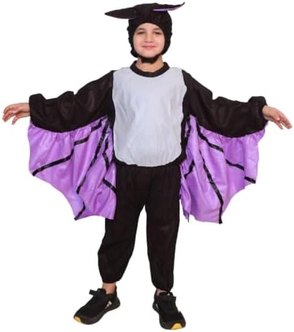 Kaku Fancy Dresses Bat Bird Costume for Kids - Black - Purple, 3-4 Years | for Boys