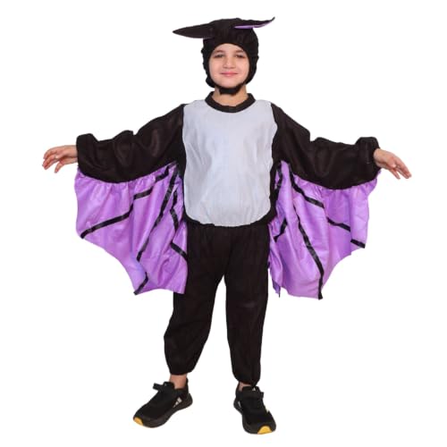 Image of Kaku Fancy Dresses Bat Bird Costume for Kids - Black - Purple, 3-4 Years | for Boys